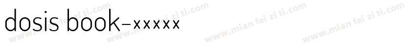 dosis book字体转换